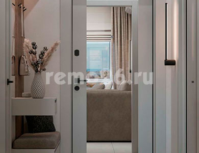 Дизайнерский ремонт 1 комнатной квартиры для молодой девушки в ЖК Квартет