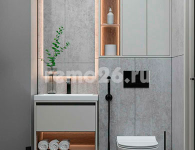 Дизайнерский ремонт 1 комнатной квартиры для молодой девушки в ЖК Квартет