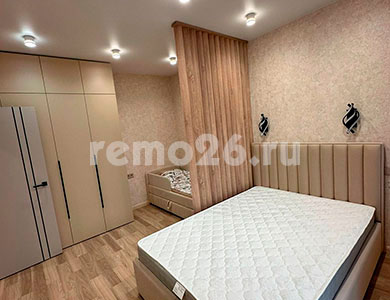 Дизайнерский ремонт 1 комнатной квартиры для молодой девушки в ЖК Квартет