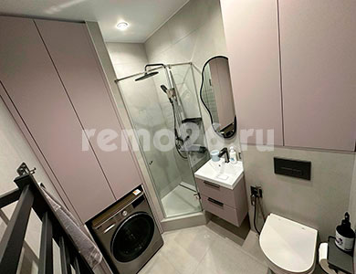 Дизайнерский ремонт 1 комнатной квартиры для молодой девушки в ЖК Квартет