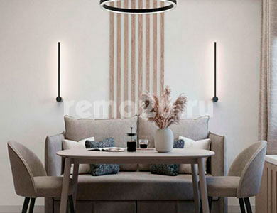 Дизайнерский ремонт 1 комнатной квартиры для молодой девушки в ЖК Квартет